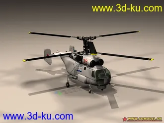 精细！KA27直升机模型，有贴图！的图片