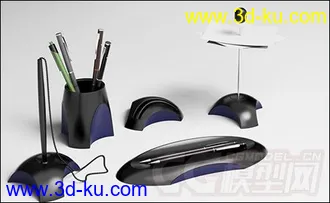 笔 笔筒 桌面文化办公模型的图片