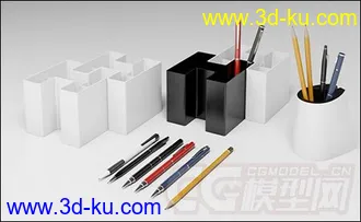 文具 笔 文化办公模型的图片