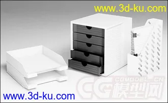 文件摆放 分层箱子模型的图片