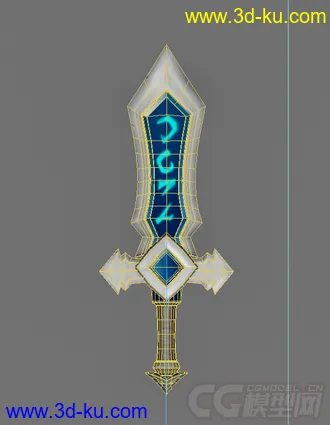 3D打印模型制作一把大宝剑给你们玩。的图片