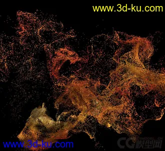 3D打印模型视觉动态粒子的图片