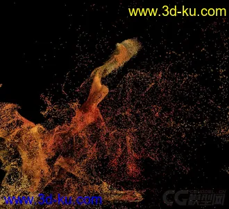 3D打印模型视觉动态粒子的图片