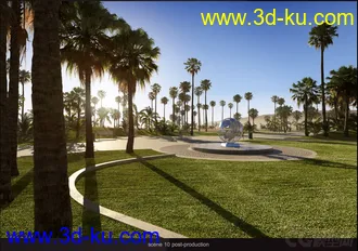 3D打印模型EA23-10套迈阿密城市场景的图片