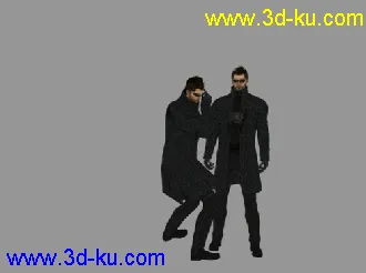 3D打印模型杀出重围 3 人类革命男模帶动作呈高级洋服帖图的图片