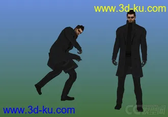 3D打印模型杀出重围 3 人类革命男模帶动作呈高级洋服帖图的图片