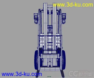 3D打印模型一辆叉车的图片