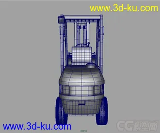 3D打印模型一辆叉车的图片