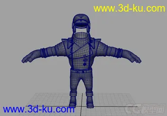 3D打印模型一个卡通警察身体的图片