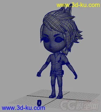 3D打印模型卡通男孩的图片