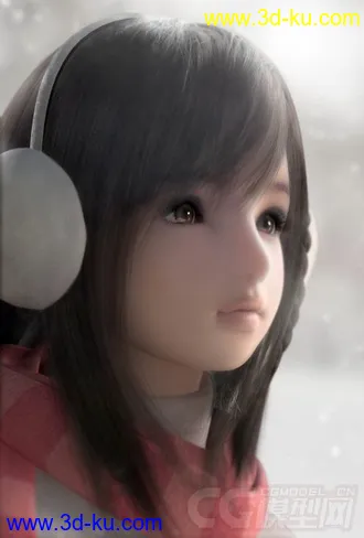 3D打印模型写实女人的图片