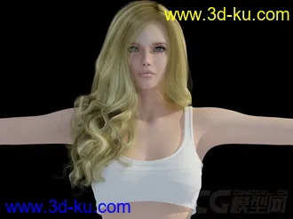 3D打印模型写实女人的图片