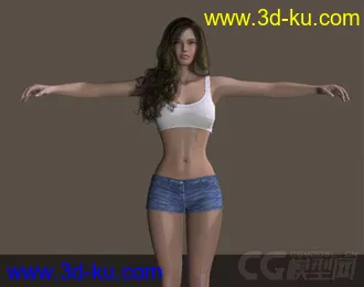 3D打印模型写实女人的图片
