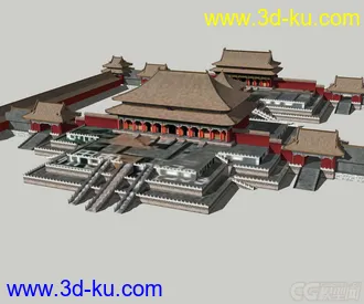 3D打印模型古建宫殿的图片