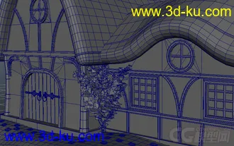 3D打印模型Q版小木屋的图片