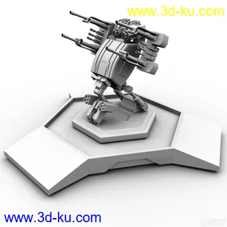 3D打印模型简单的机械场景的图片