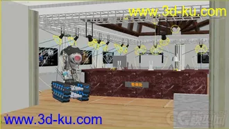 3D打印模型展览馆内景的图片