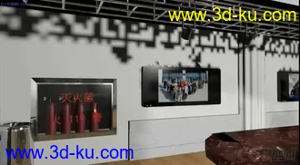 3D打印模型展览馆内景的图片