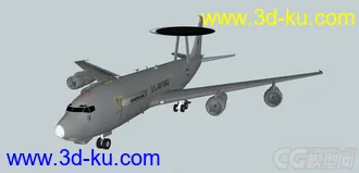 3D打印模型美国E-3预警机的图片