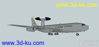 3D打印模型美国E-3预警机的图片