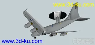 3D打印模型美国E-3预警机的图片