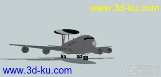 3D打印模型美国E-3预警机的图片