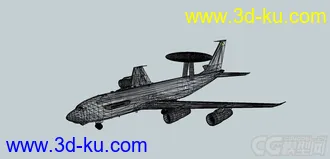 3D打印模型美国E-3预警机的图片