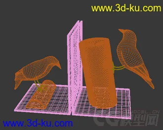 鸟 笔筒 装饰摆设模型的图片