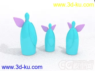 3D打印模型北欧雕塑蝴蝶人俑的图片