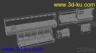 3D打印模型超市各种高精度、饮料、蔬菜、生活品、货架等的图片