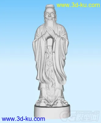 3D打印模型孔子的图片