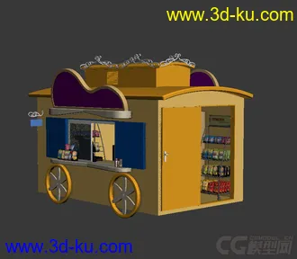 3D打印模型售货亭的图片