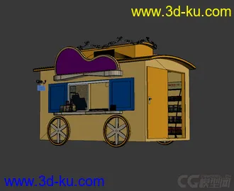 3D打印模型售货亭的图片