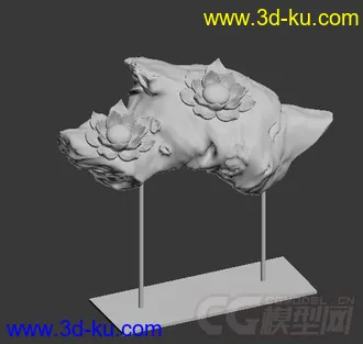 荷花装饰摆设模型的图片