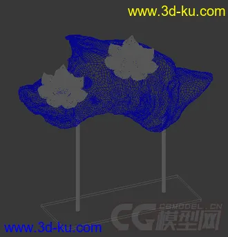 荷花装饰摆设模型的图片