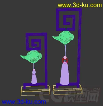 装饰吊坠模型的图片