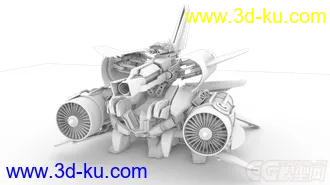 3D打印模型科幻机械飞行器变形金刚飞行器飞机的图片