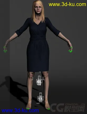 一个金发美女模型的图片