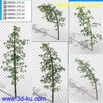 收集的高精度竹子模型 Q版 写实的图片