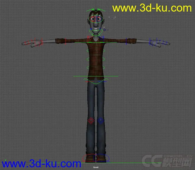 Fred Rig with textures模型的图片6