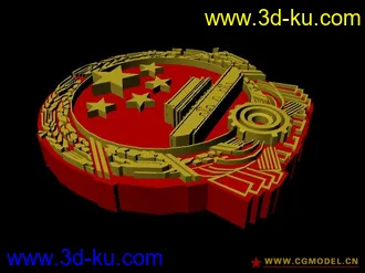 3D打印模型被逼的做的国徽!!!多多指教!!的图片