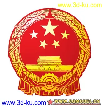 3D打印模型被逼的做的国徽!!!多多指教!!的图片