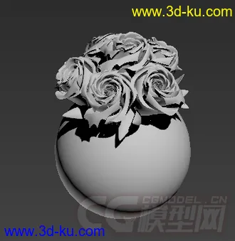 玫瑰花模型的图片