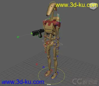 3D打印模型DROID (Star Wars) Rig full controls的图片