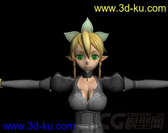 3D打印模型PS3刀剑神域-妹纸2的图片
