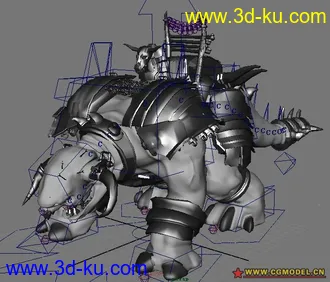 3D打印模型一个有设置的大牛的图片