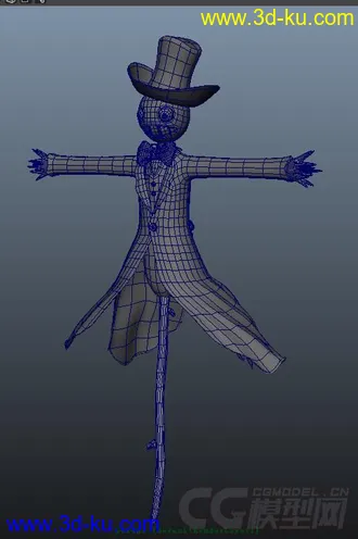 3D打印模型早些年做的稻草人的图片