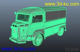 3D打印模型雪铁龙——老式 霸气铁皮大卡车 货物运输车 大型户外车的图片
