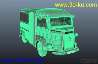 3D打印模型雪铁龙——老式 霸气铁皮大卡车 货物运输车 大型户外车的图片