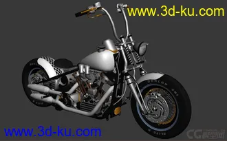 3D打印模型精品—小型摩托车 哈雷机车的图片